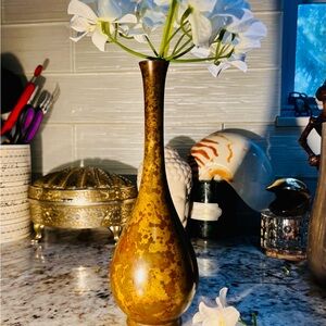 Goldtones Bronze Japan Vase-Vintage